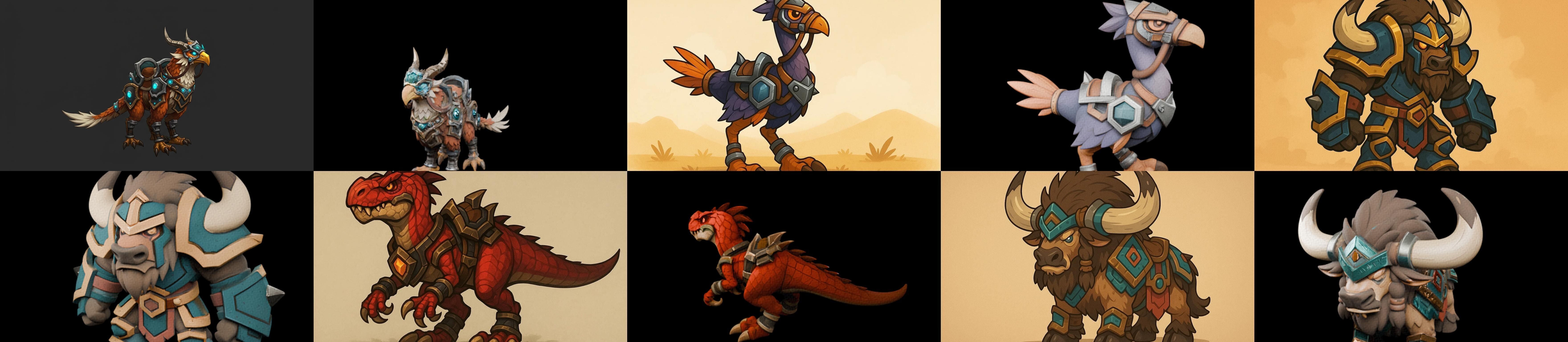 MountWorld bundle 55 pack 100 glb Low-poly 3D model_3