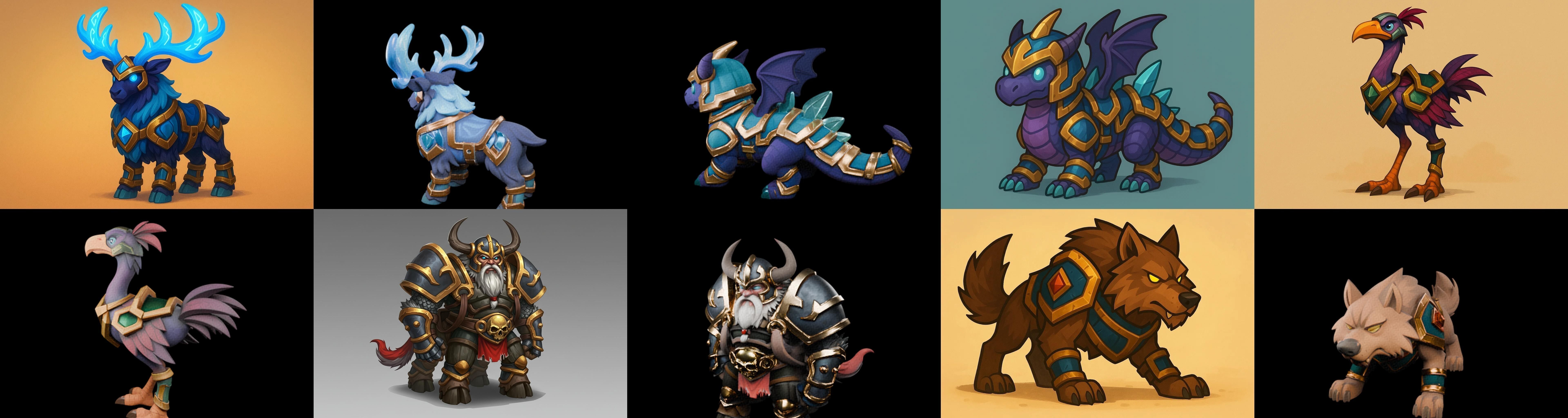 MountWorld bundle 55 pack 100 glb Low-poly 3D model_7