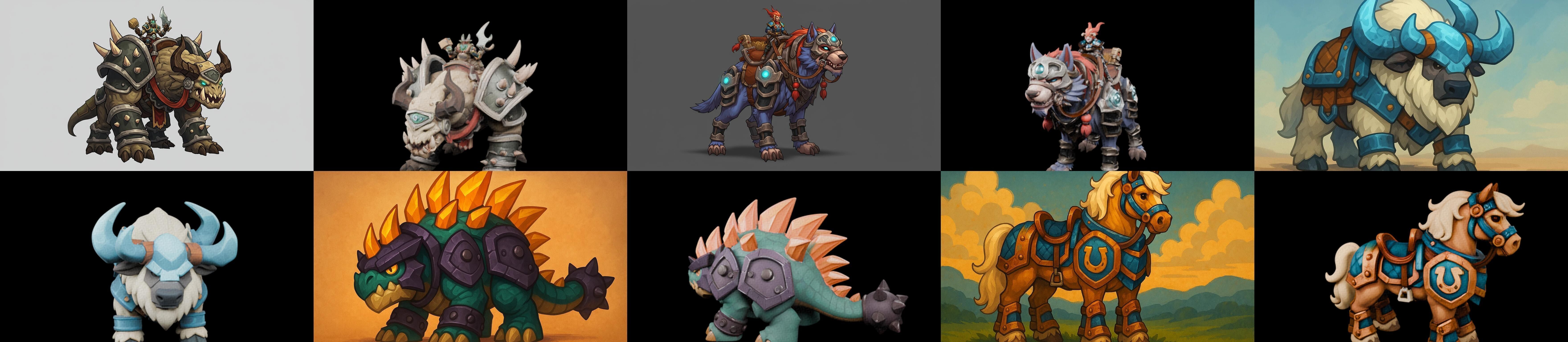 MountWorld bundle 55 pack 100 glb Low-poly 3D model_18