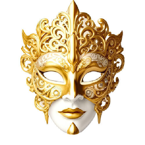 Elegant 3D Prom Mask Perfect for Digital Art and 3D Printing 3D print model