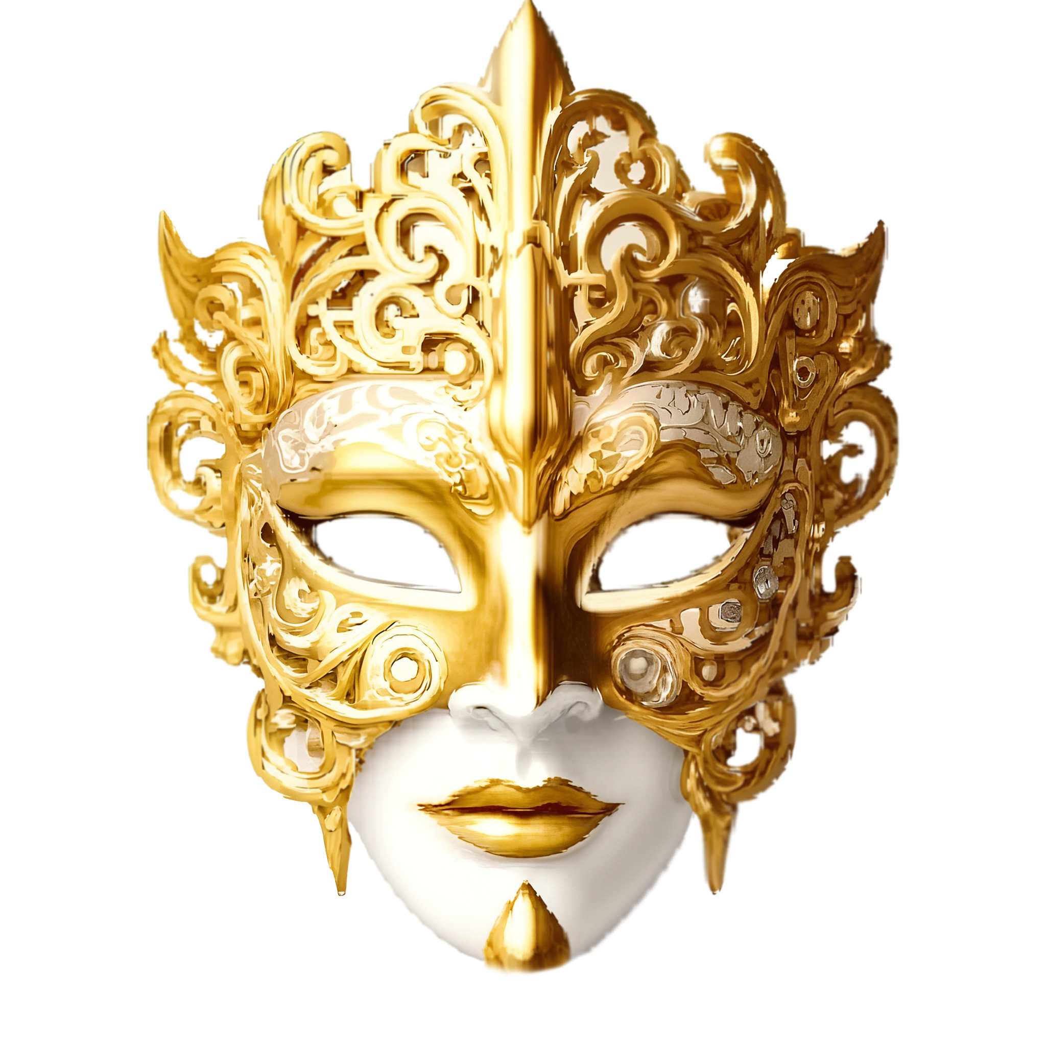 Elegant 3D Prom Mask Perfect for Digital Art and 3D Printing 3D print model_28