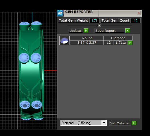 GOLD DIAMOUND RING 3D print model_6