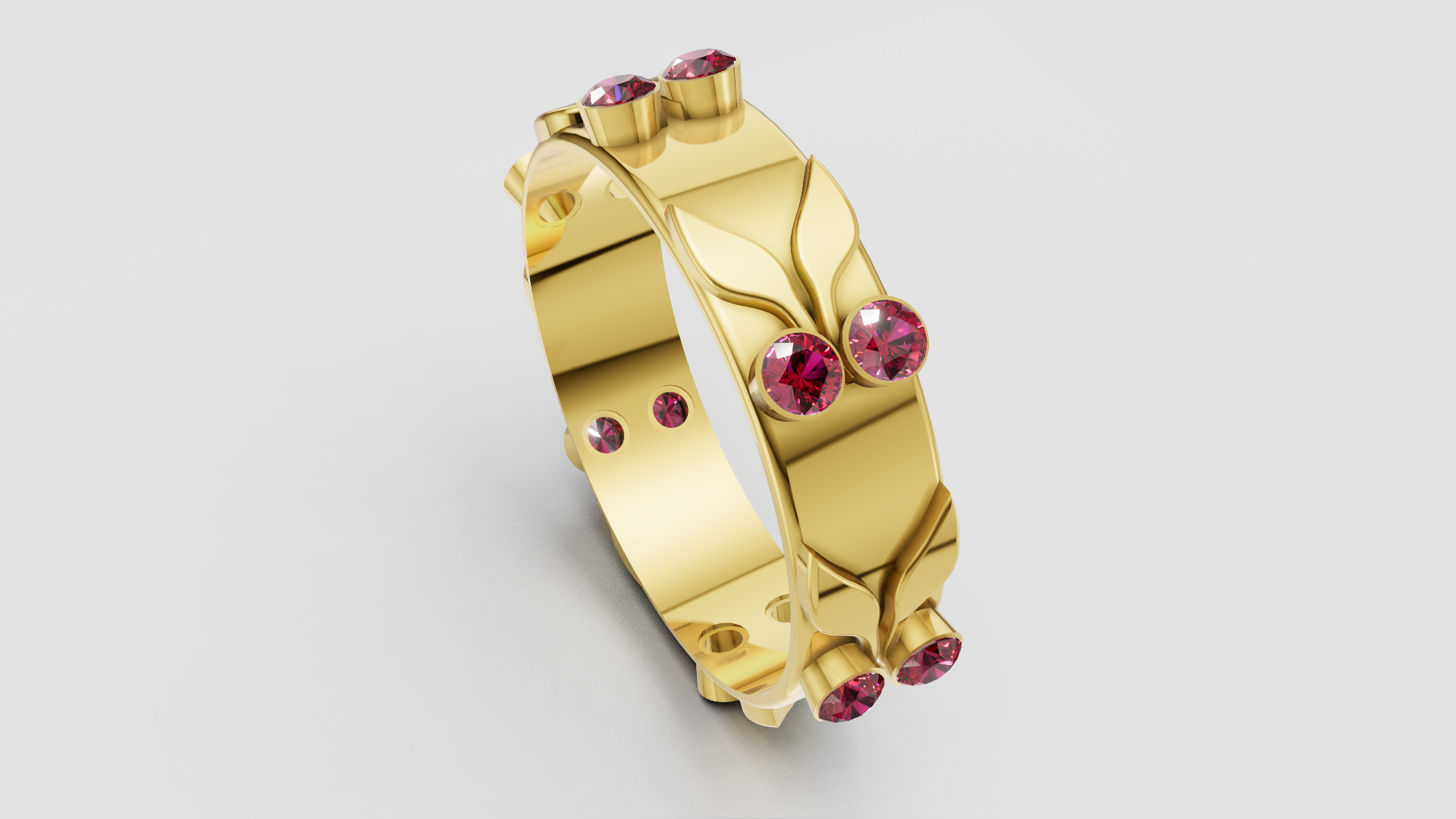 GOLD DIAMOUND RING 3D print model_1