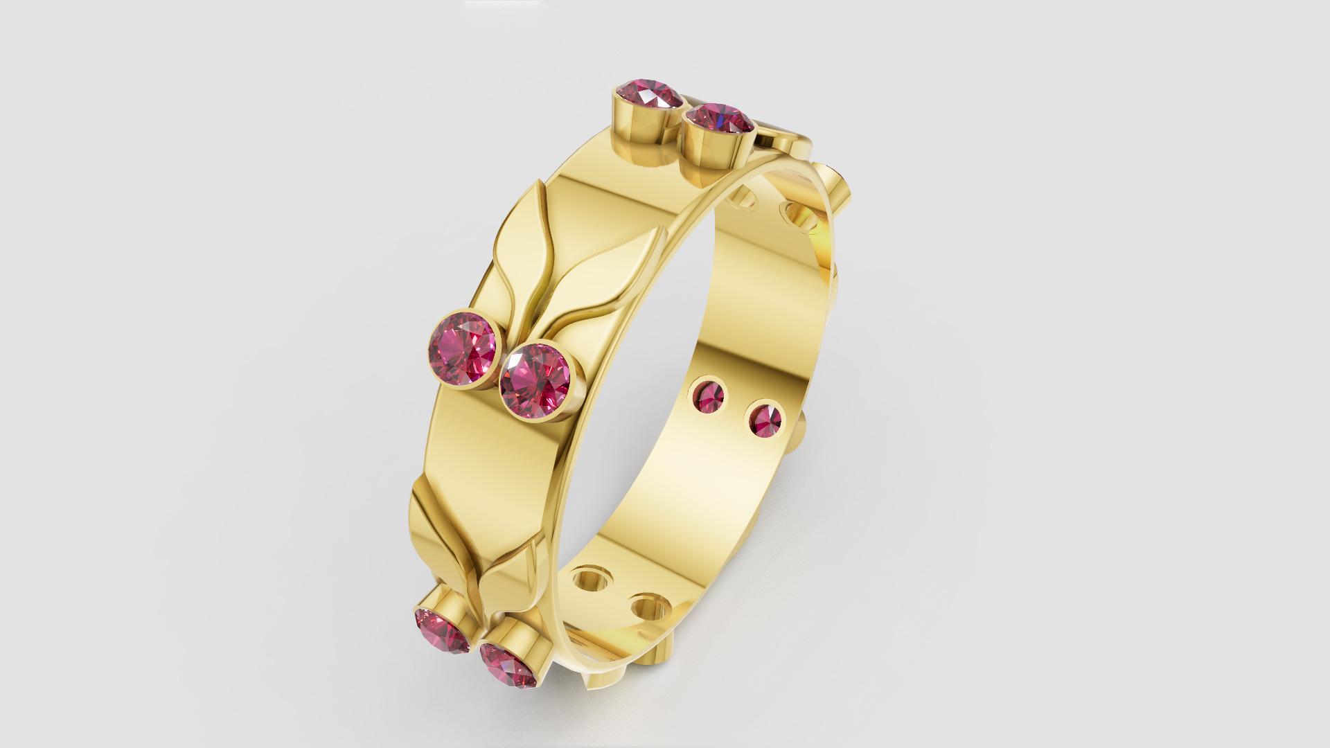 GOLD DIAMOUND RING 3D print model_0