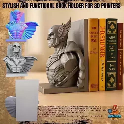 Thor Bust Bookend 3D Printable Decorative Model