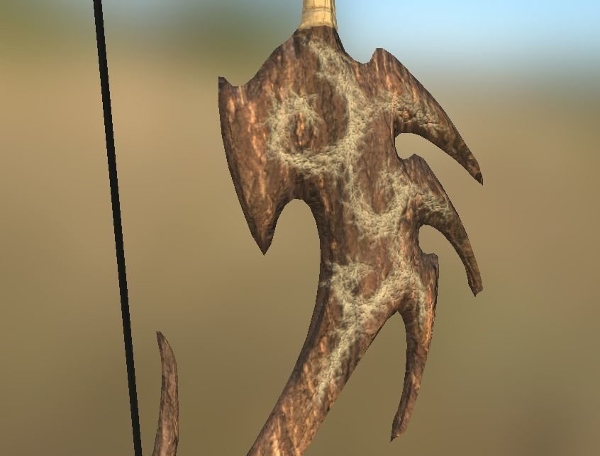 Fantasy Bow Free low-poly 3D model_1