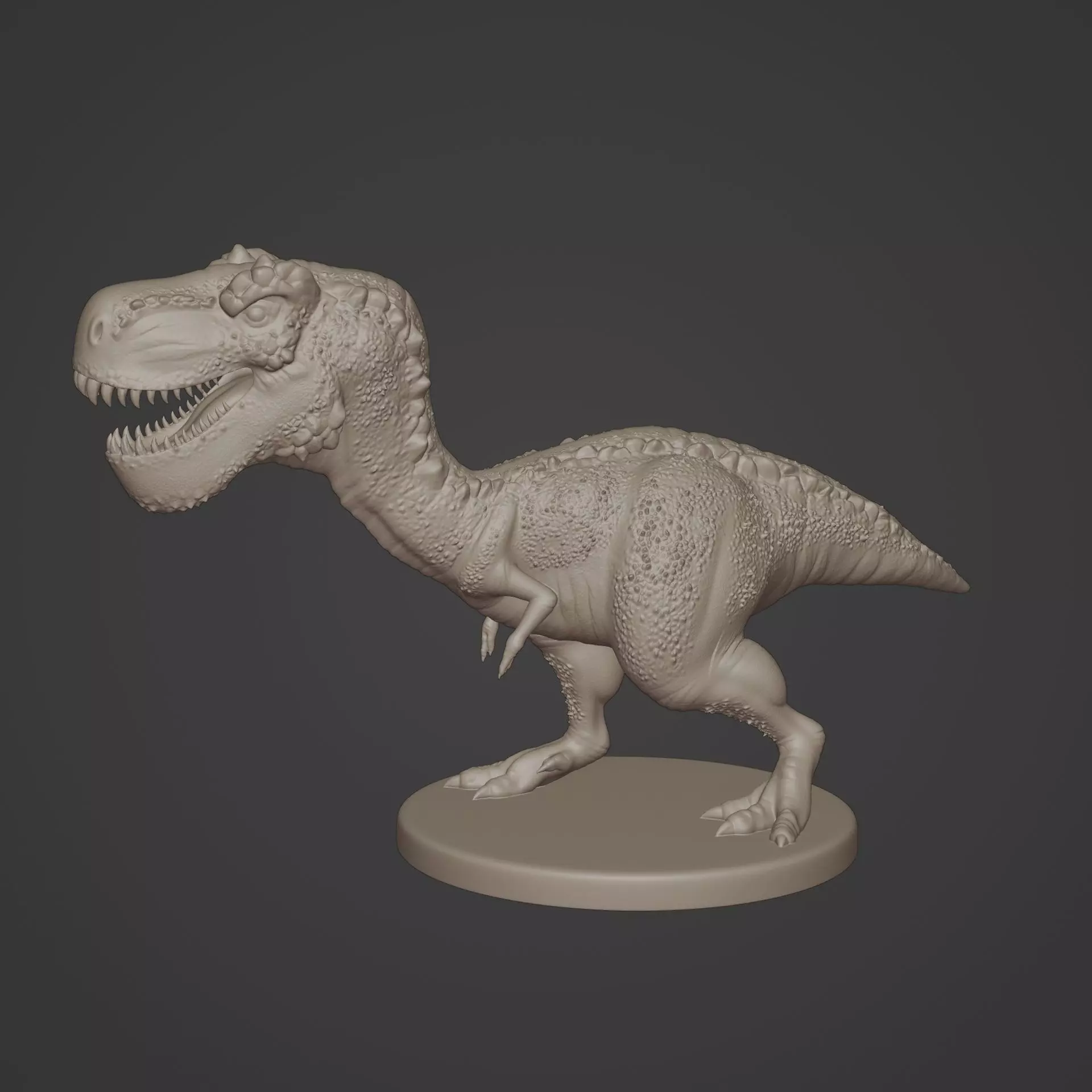 Roaring Cartoon T-Rex 3D print model