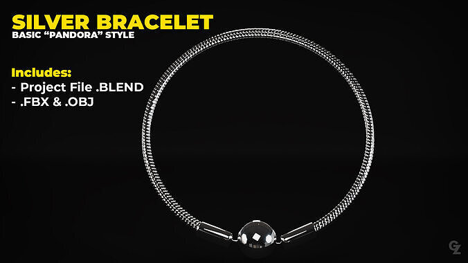 Pandora Base Bracelet 3D model