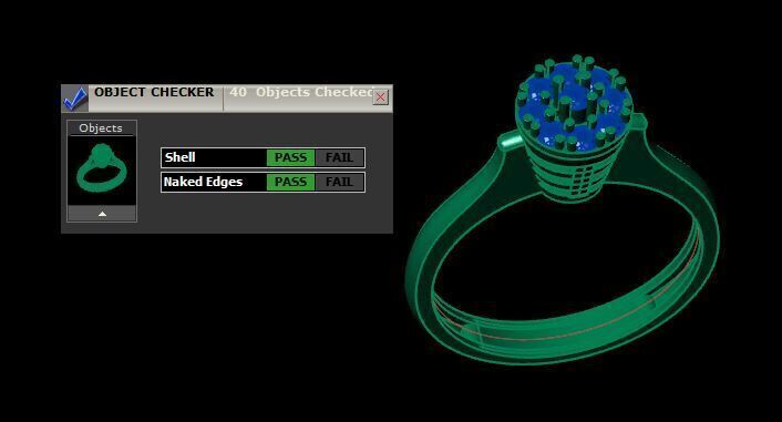 Diamonds Ring for women 3D print model_18