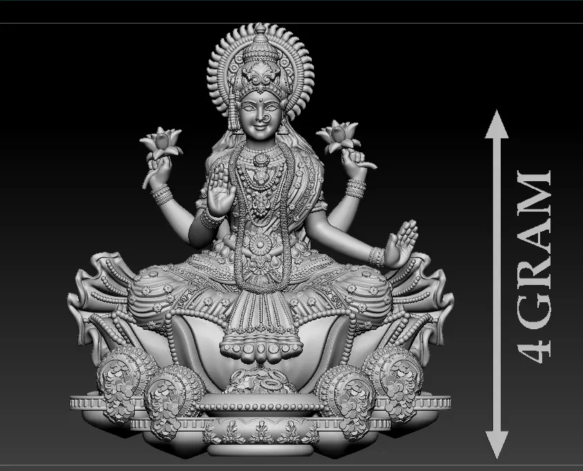 Laxmi Mata 3D print model 3D print model_0