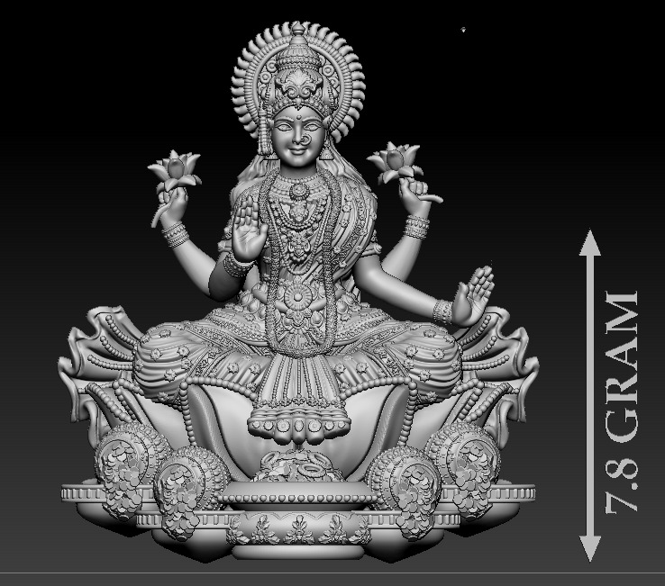 Laxmi Mata 3D print model 3D print model_4