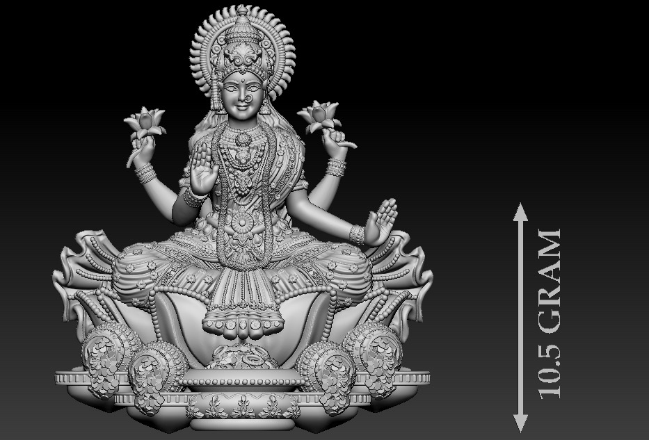 Laxmi Mata 3D print model 3D print model_5