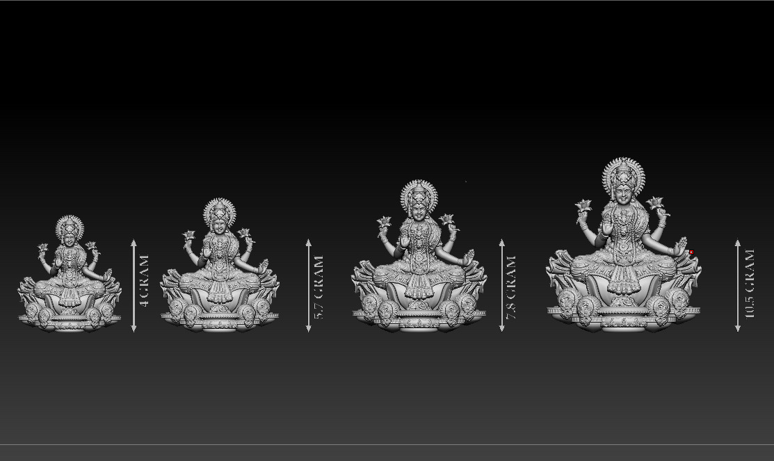 Laxmi Mata 3D print model 3D print model_6