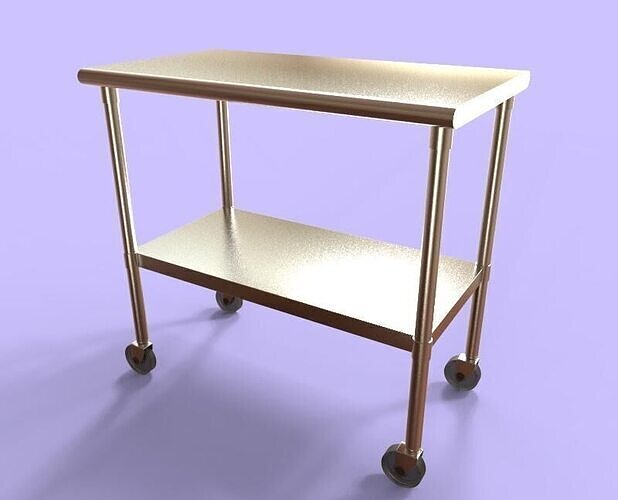 Steel Table 3D model