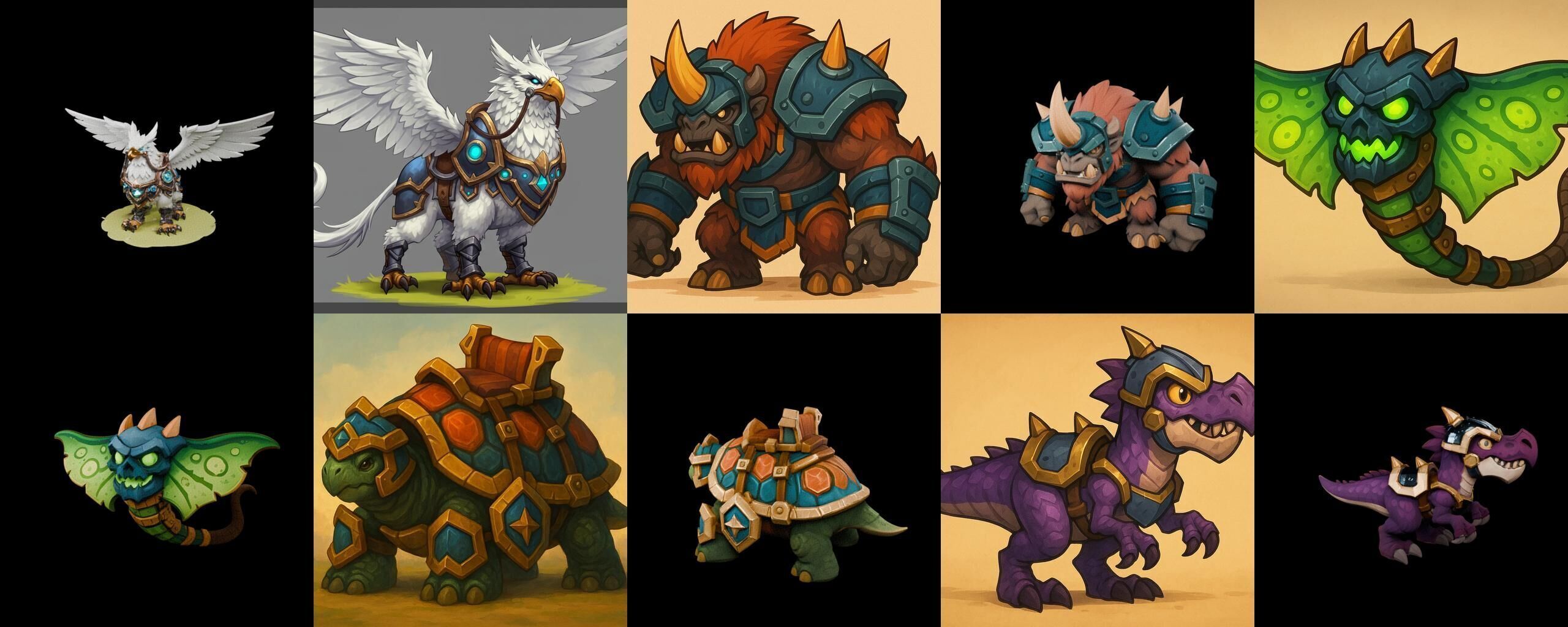 MountWorld bundle 5 pack 100 glb Low-poly 3D model_19