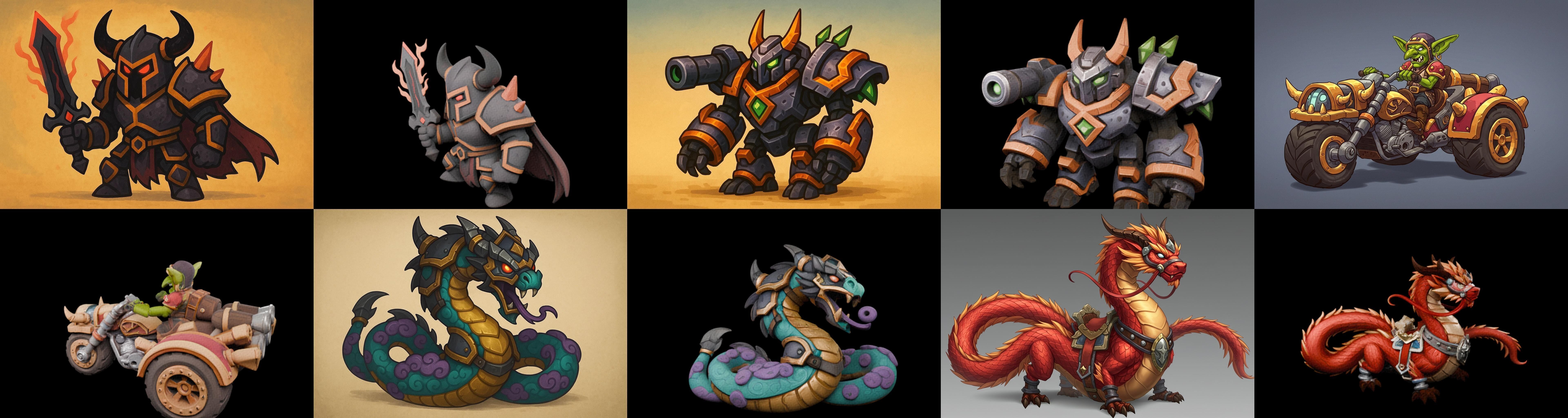 MountWorld bundle 5 pack 100 glb Low-poly 3D model_14