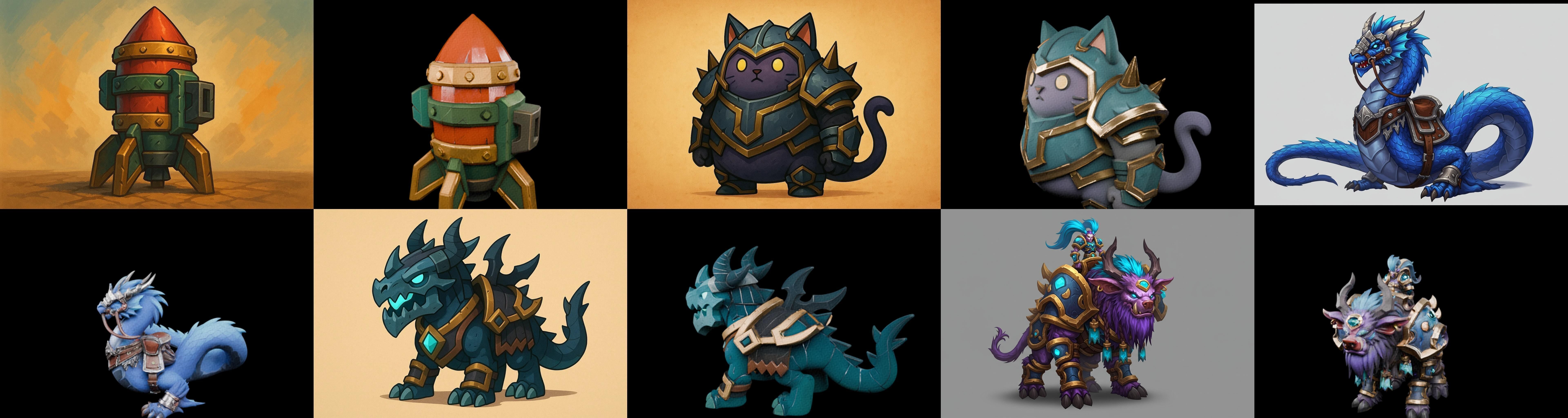 MountWorld bundle 5 pack 100 glb Low-poly 3D model_9