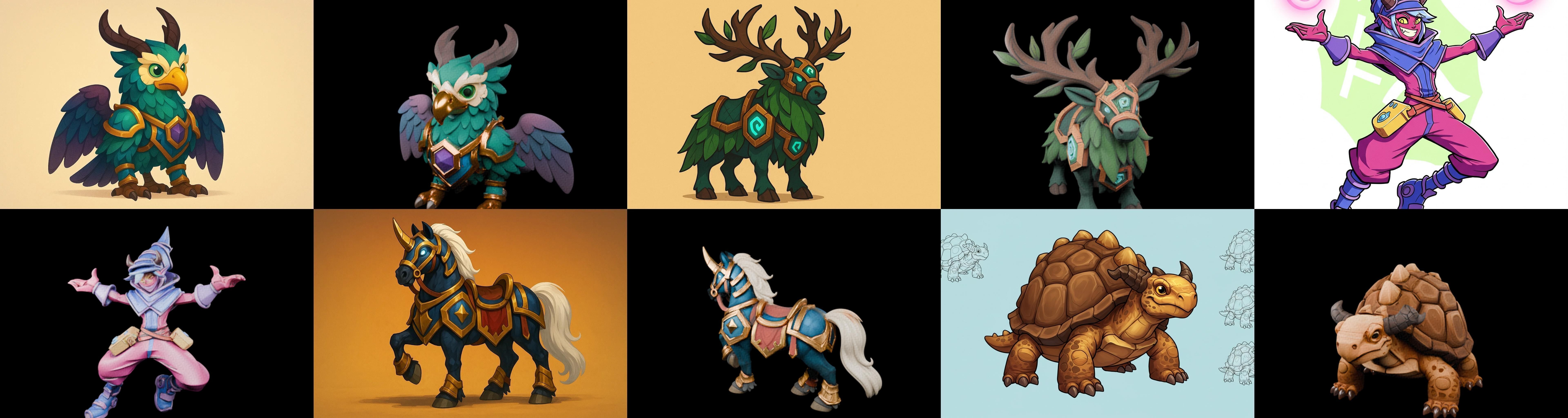 MountWorld bundle 5 pack 100 glb Low-poly 3D model_8