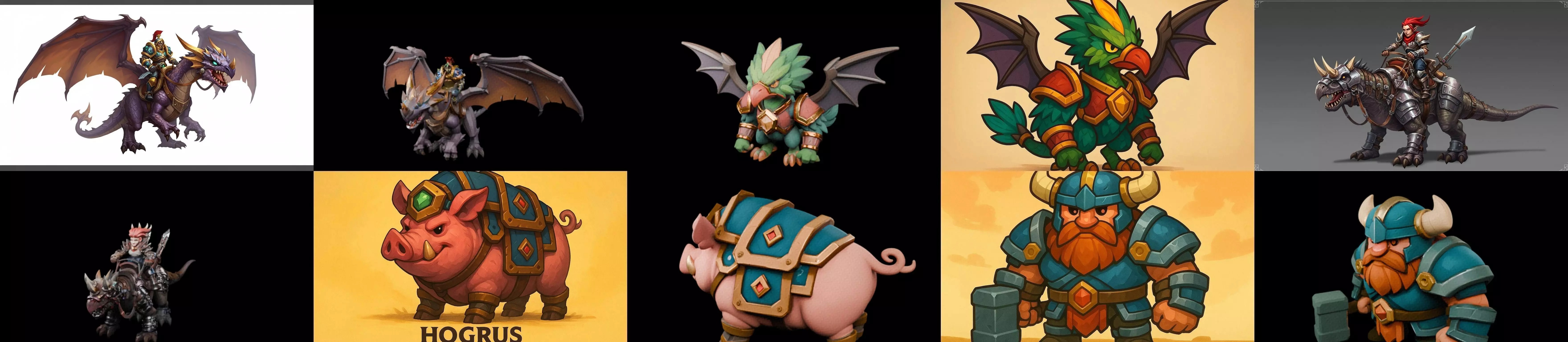 MountWorld bundle 5 pack 100 glb Low-poly 3D model_0