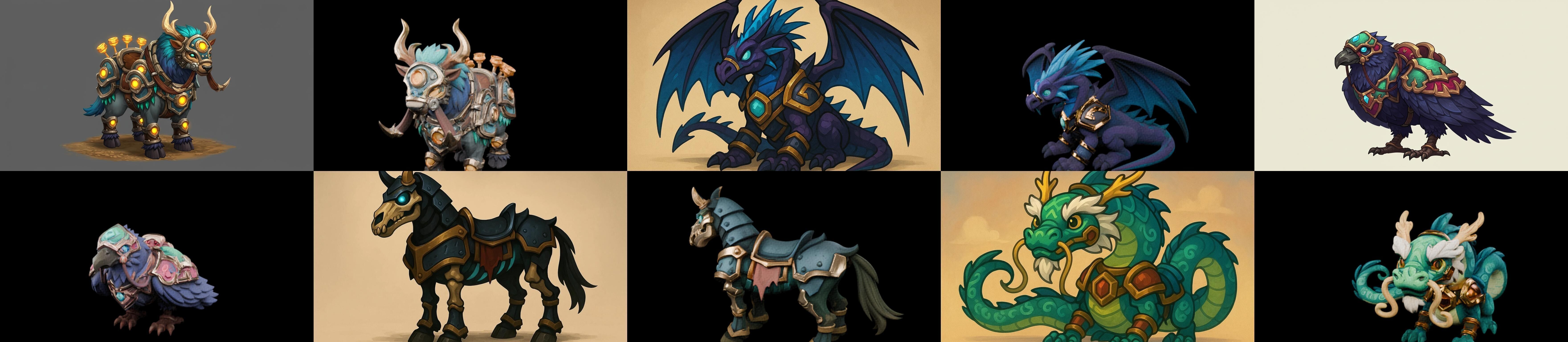 MountWorld bundle 5 pack 100 glb Low-poly 3D model_10