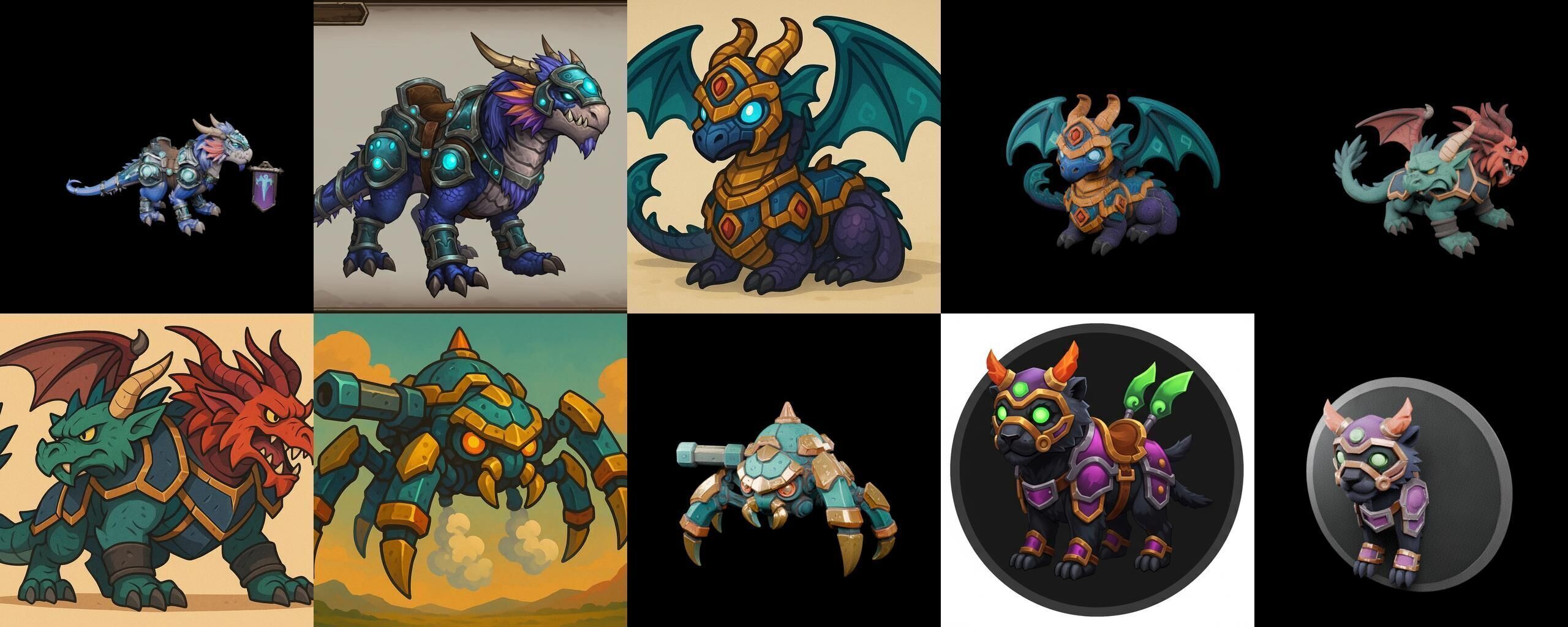 MountWorld bundle 5 pack 100 glb Low-poly 3D model_18