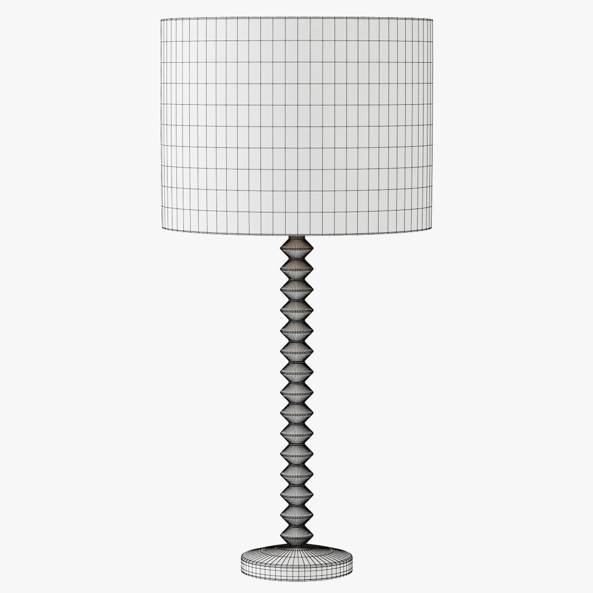 Candlestick Table Lamp 3D model_4