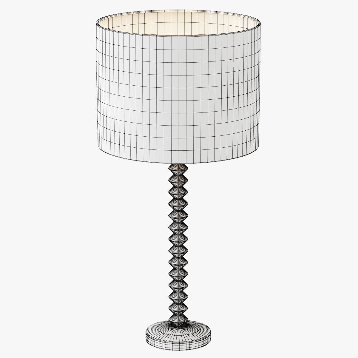 Candlestick Table Lamp 3D model_3