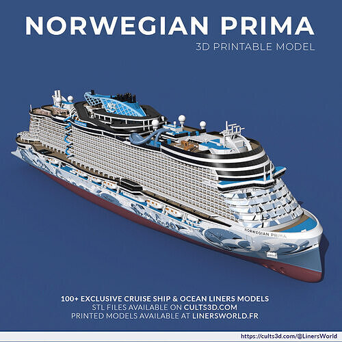 NCL NORWEGIAN PRIMA print-ready model 3D print model
