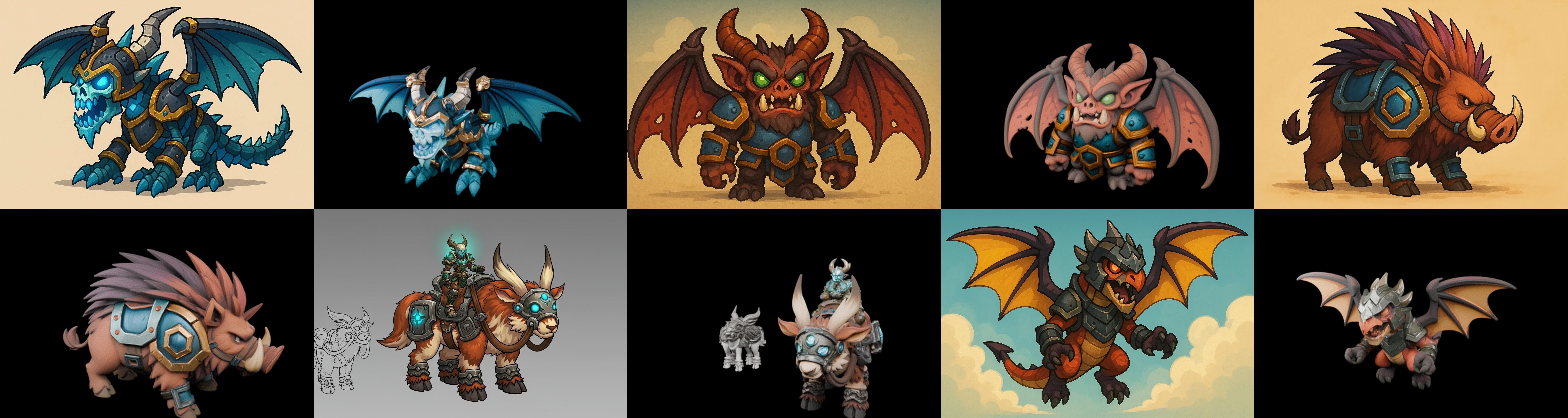 MountWorld bundle 47 pack 100 glb Low-poly 3D model_7