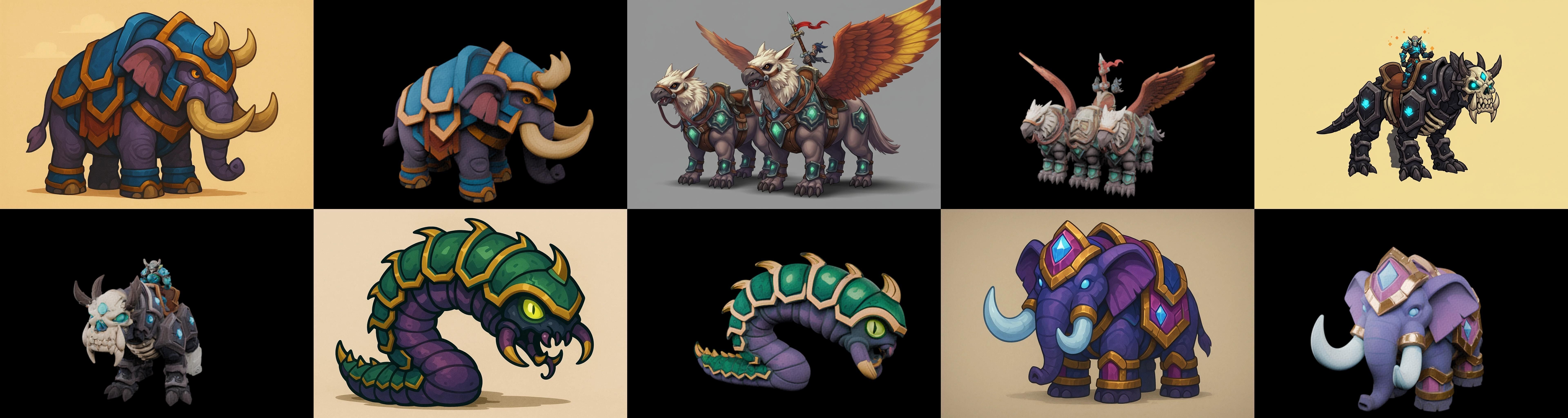 MountWorld bundle 47 pack 100 glb Low-poly 3D model_3