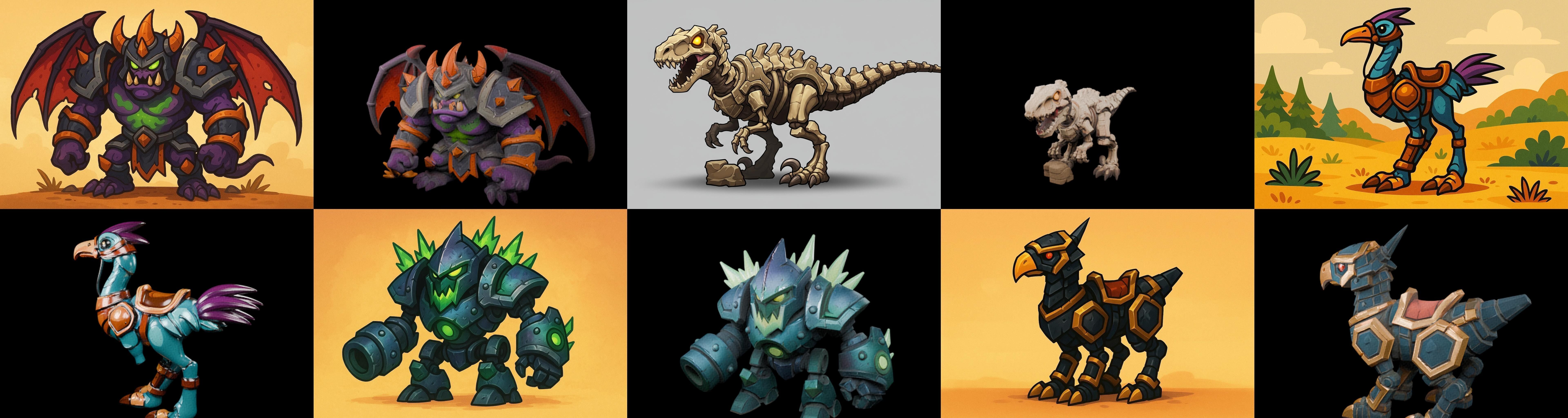 MountWorld bundle 47 pack 100 glb Low-poly 3D model_6