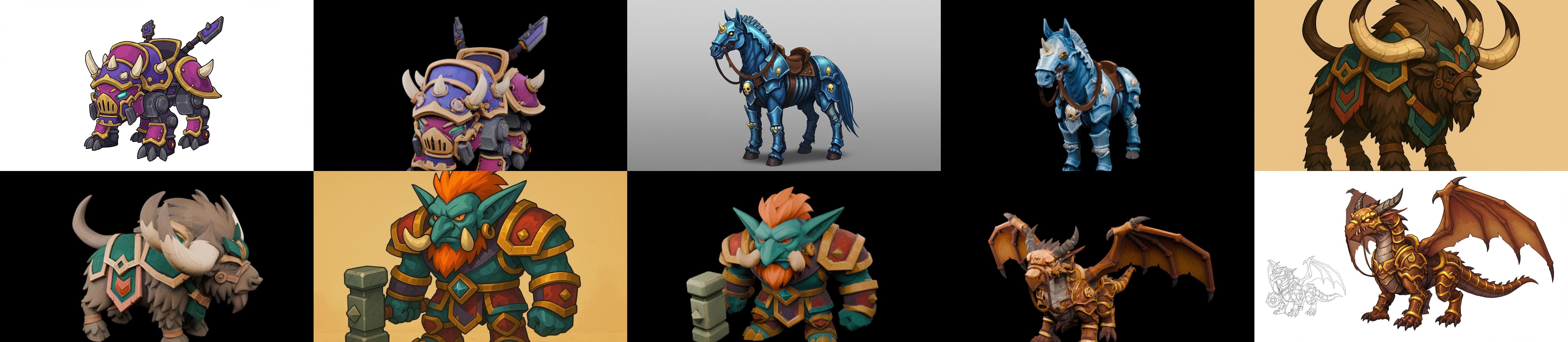 MountWorld bundle 47 pack 100 glb Low-poly 3D model_10