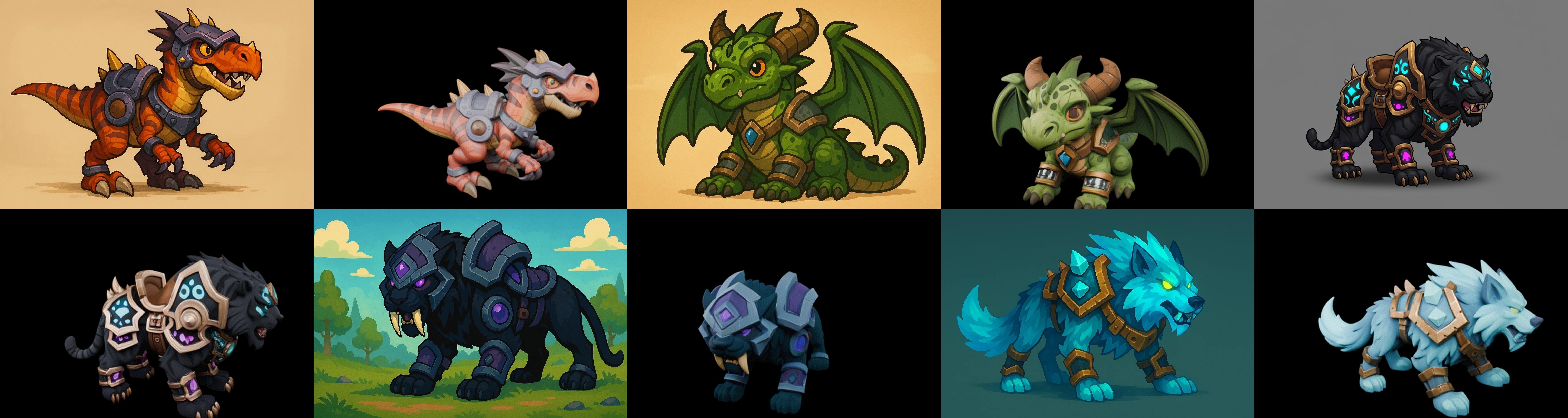 MountWorld bundle 47 pack 100 glb Low-poly 3D model_13