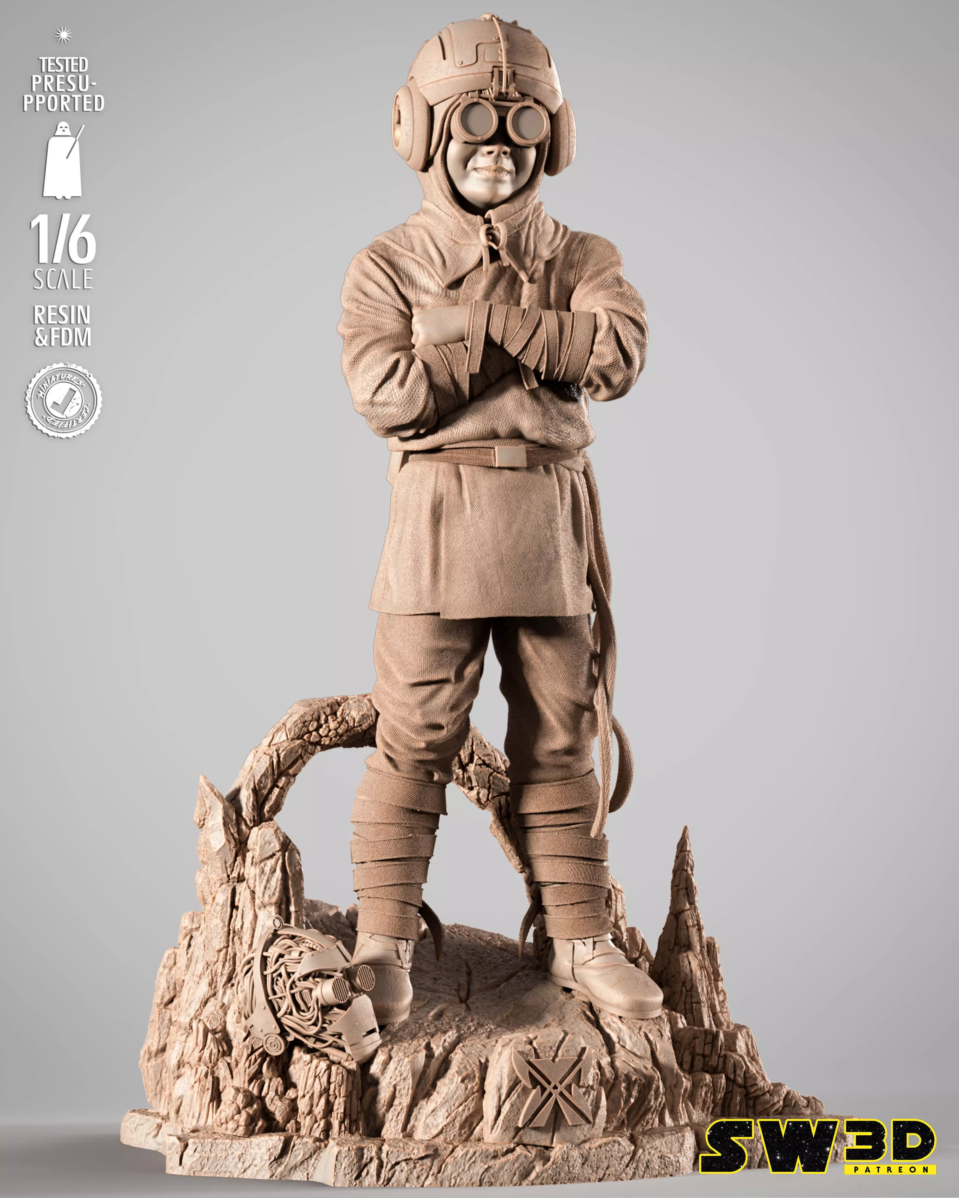 STAR WARS Anakin Kid Sculpture 3D print model_0