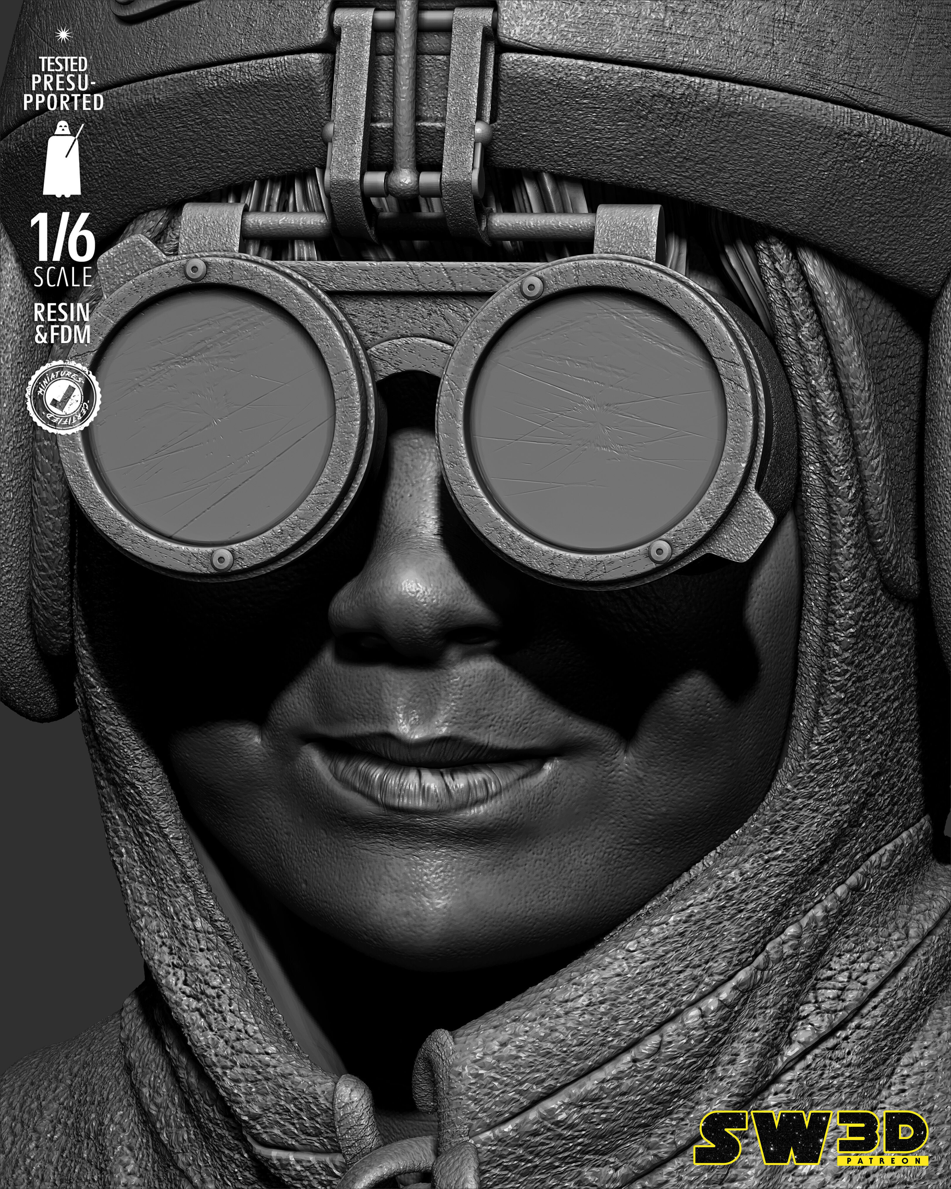 STAR WARS Anakin Kid Sculpture 3D print model_19