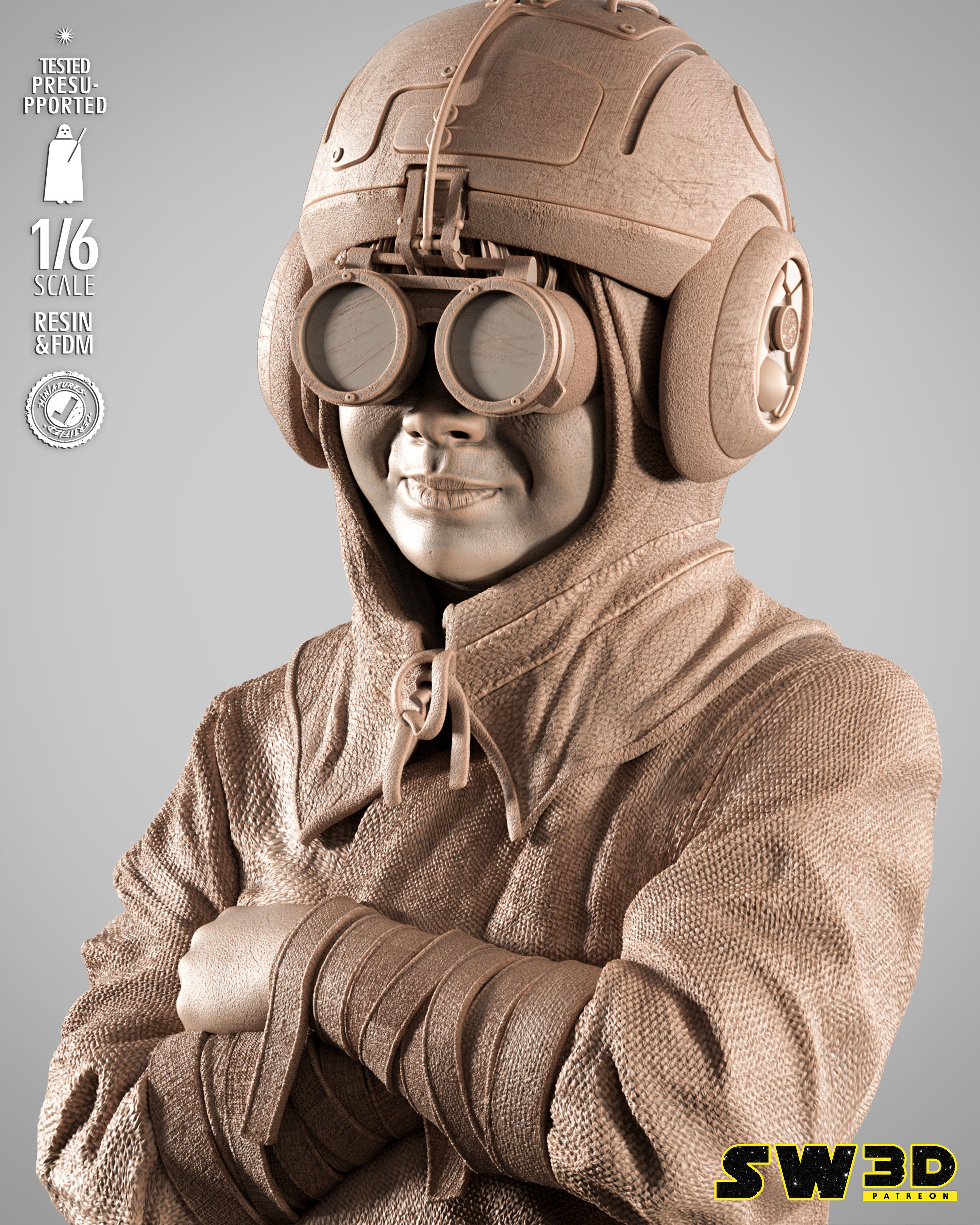 STAR WARS Anakin Kid Sculpture 3D print model_3