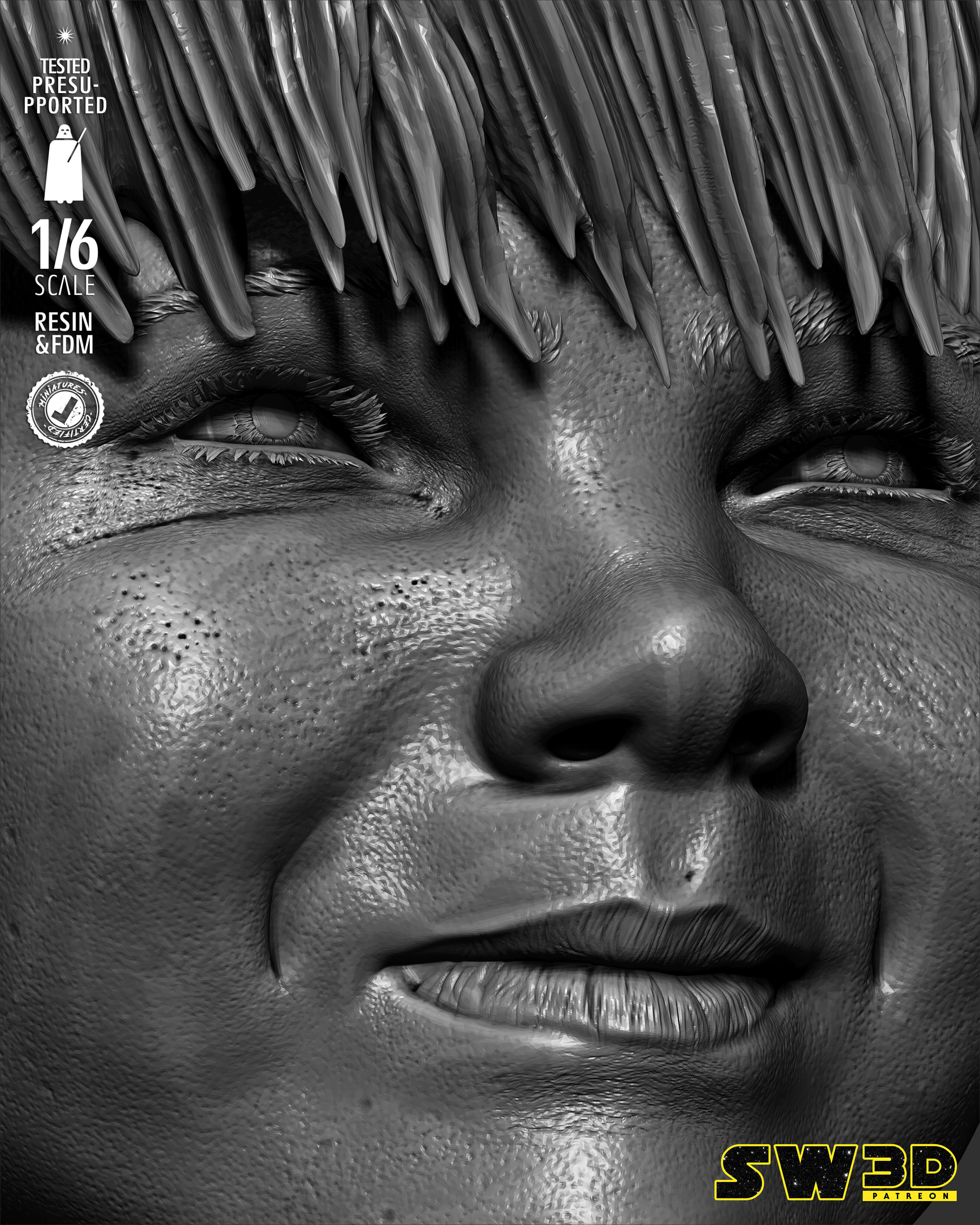 STAR WARS Anakin Kid Sculpture 3D print model_21