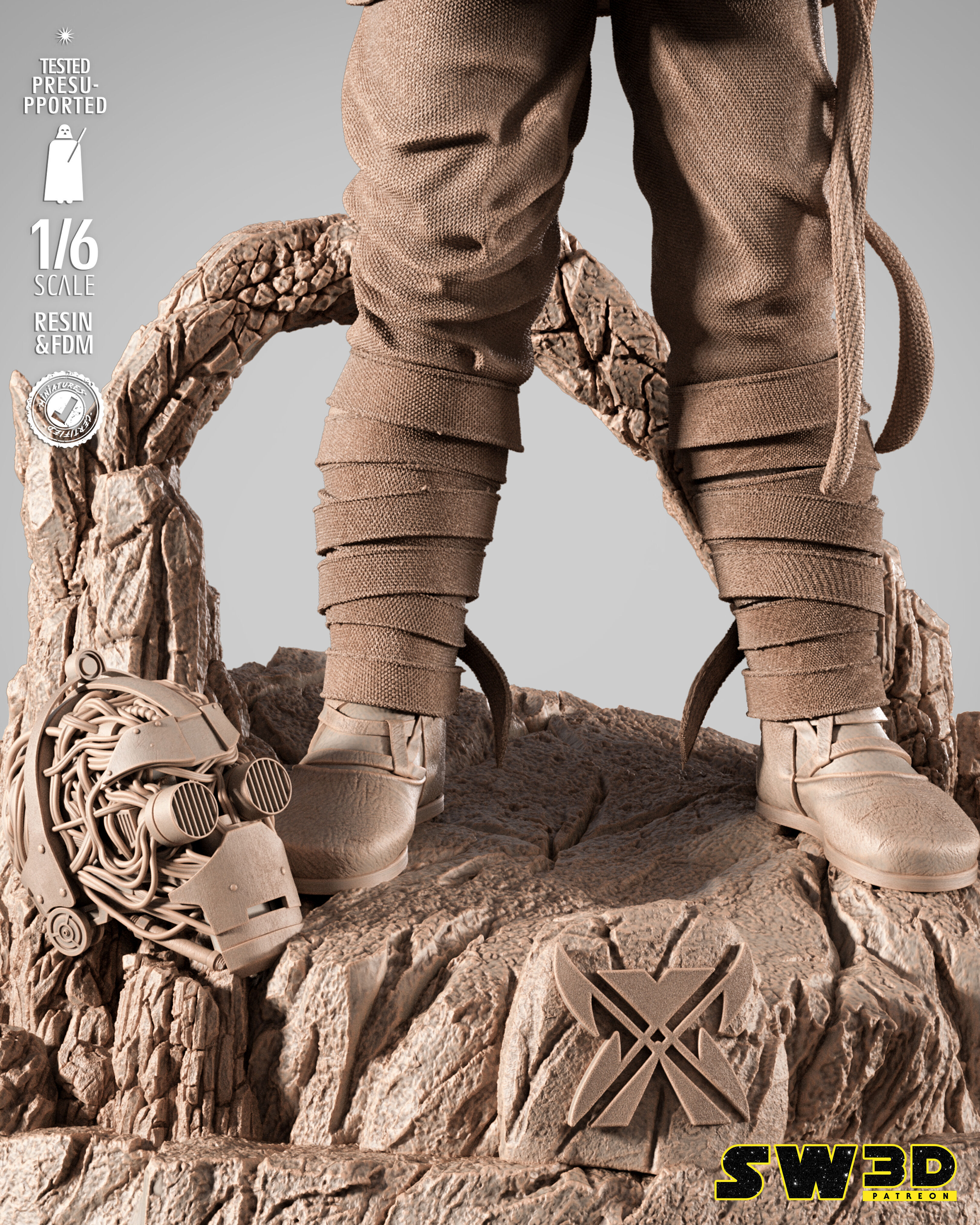 STAR WARS Anakin Kid Sculpture 3D print model_35