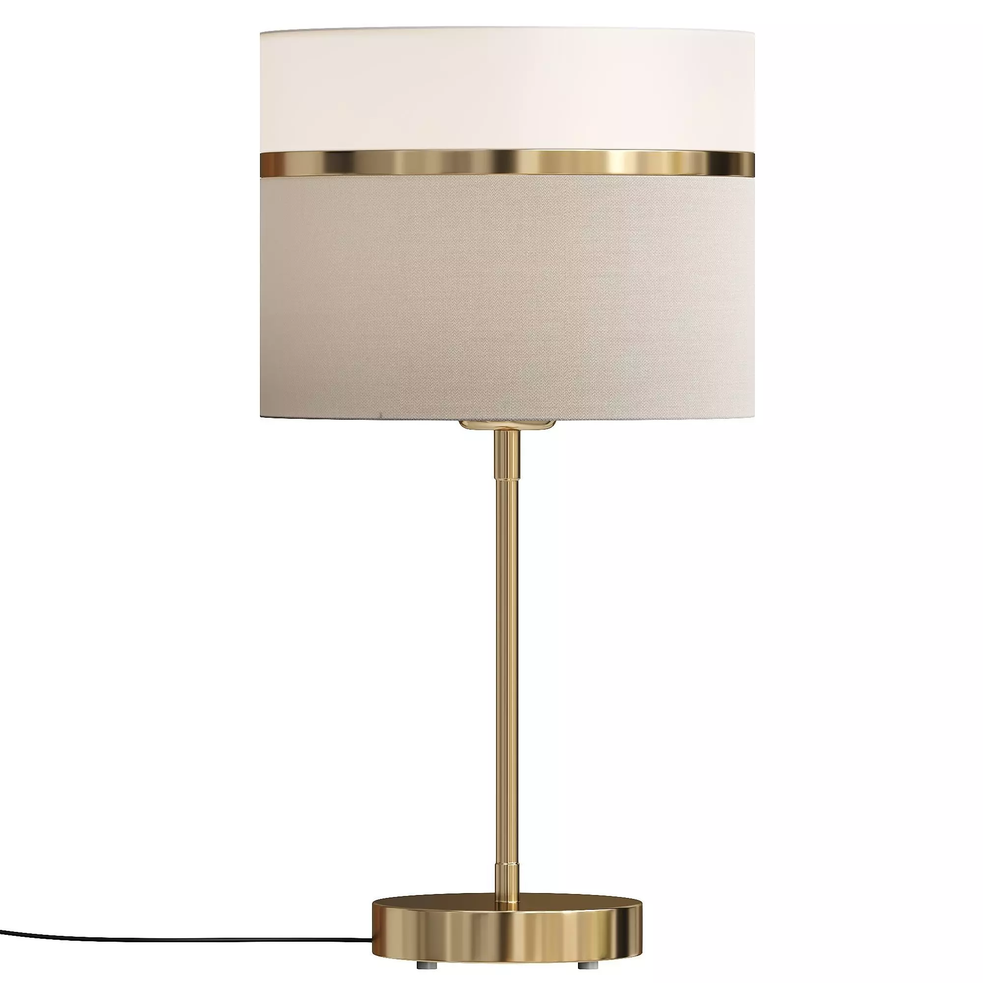 Textile table lamp 3D model_0