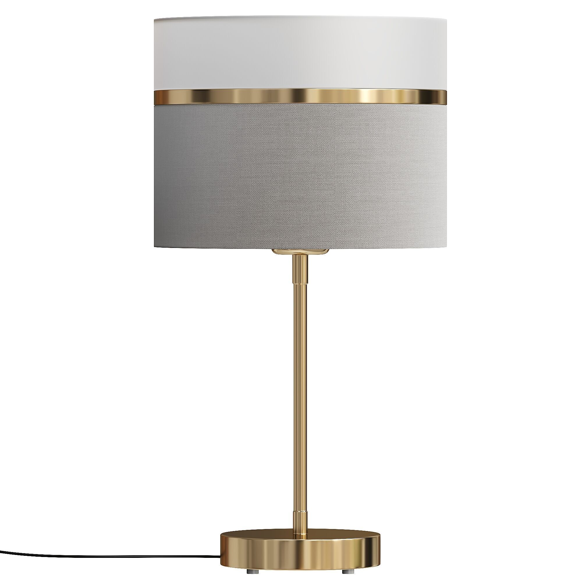 Textile table lamp 3D model_1