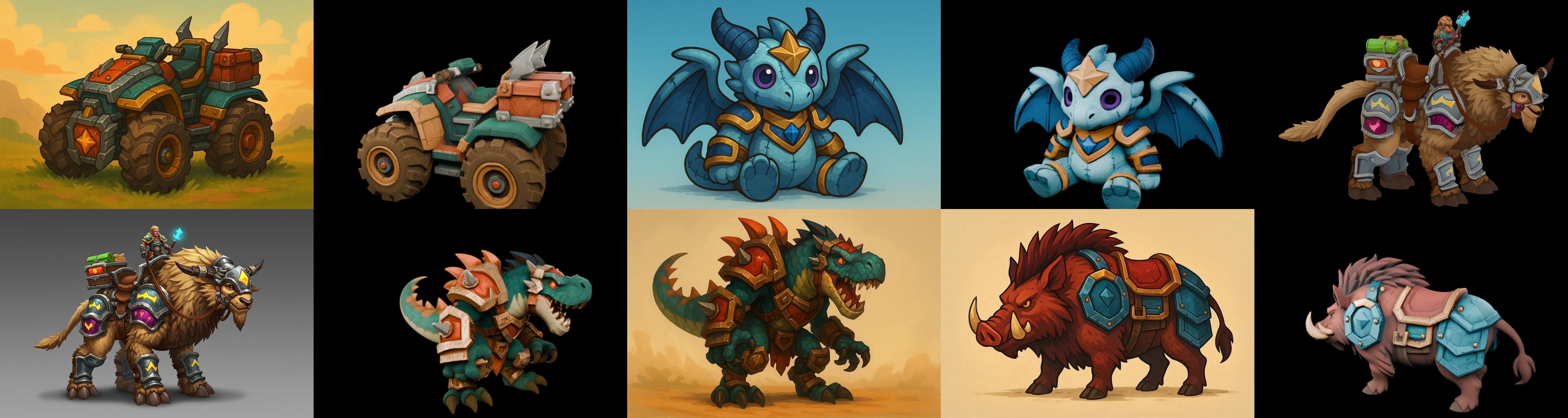 MountWorld bundle 45 pack 100 glb Low-poly 3D model_17