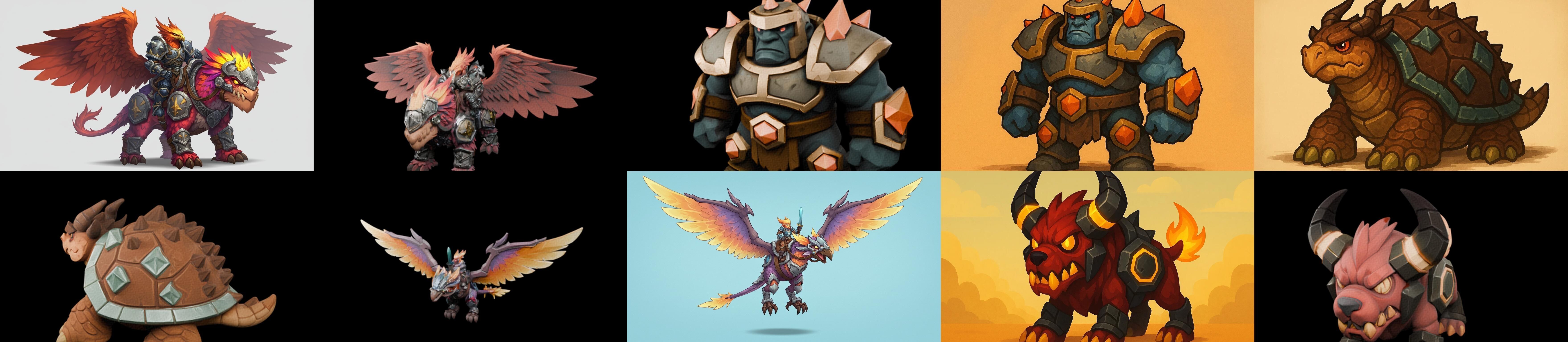 MountWorld bundle 45 pack 100 glb Low-poly 3D model_14