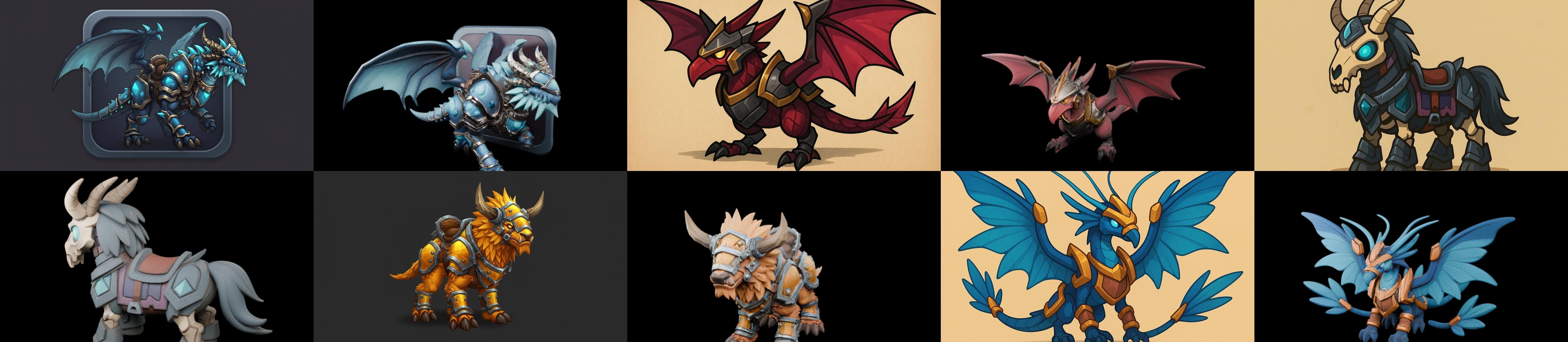 MountWorld bundle 45 pack 100 glb Low-poly 3D model_7