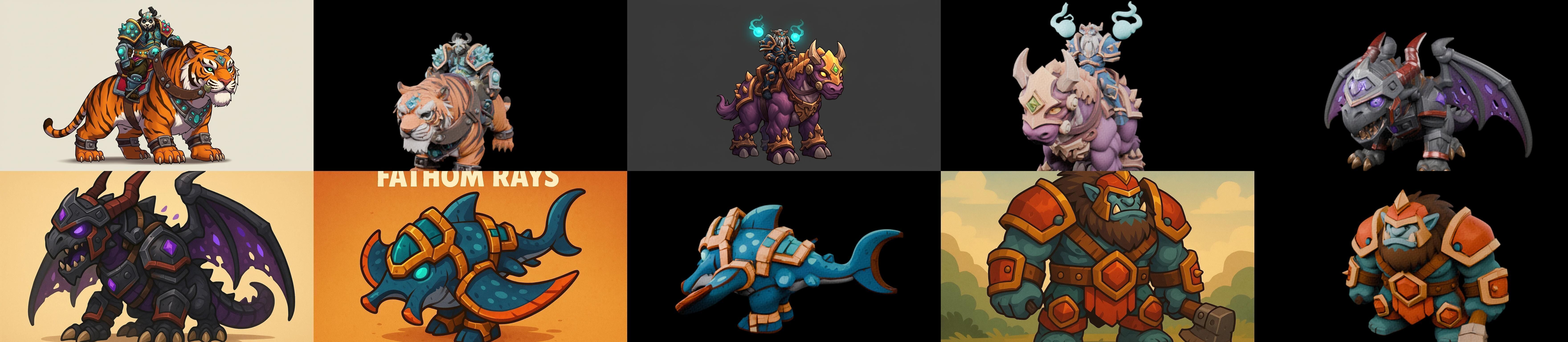 MountWorld bundle 45 pack 100 glb Low-poly 3D model_19