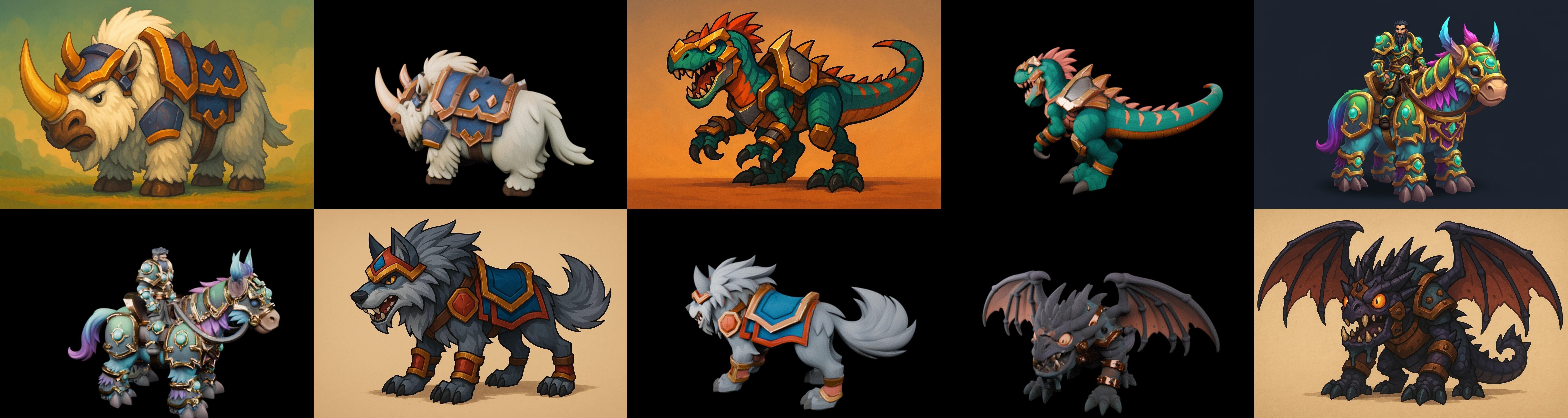 MountWorld bundle 45 pack 100 glb Low-poly 3D model_10