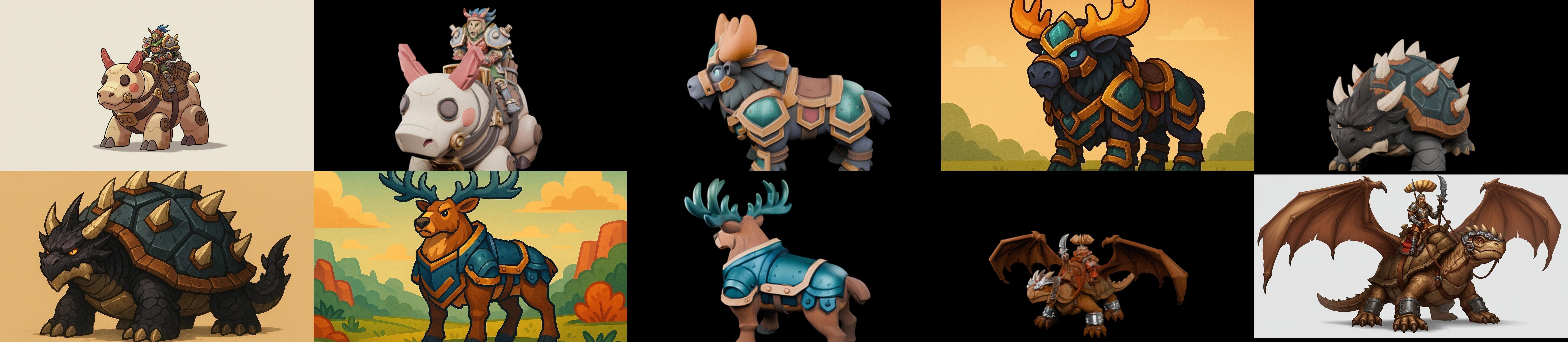 MountWorld bundle 45 pack 100 glb Low-poly 3D model_6