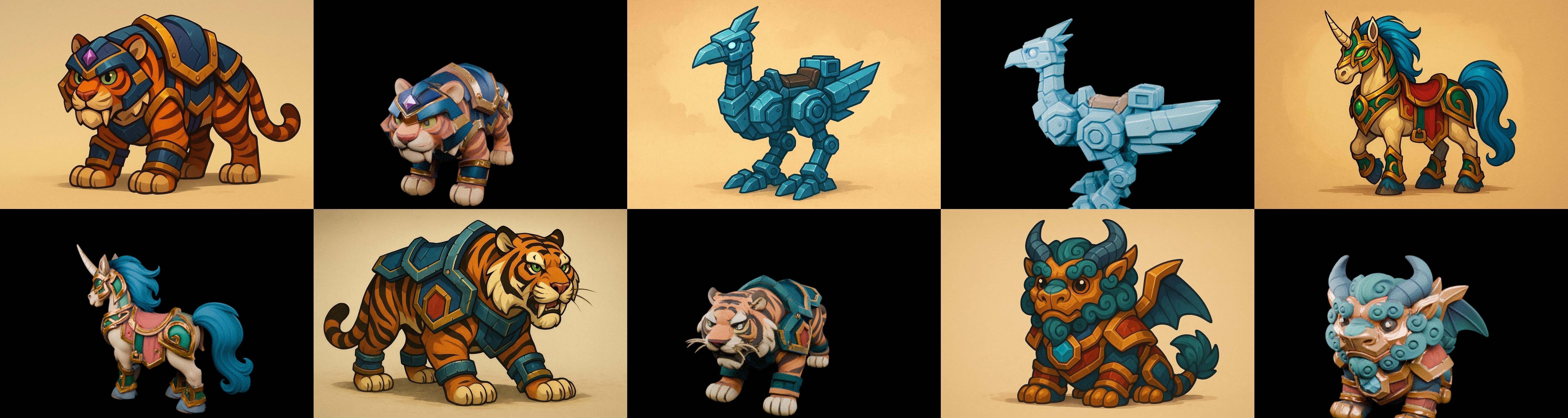 MountWorld bundle 45 pack 100 glb Low-poly 3D model_1