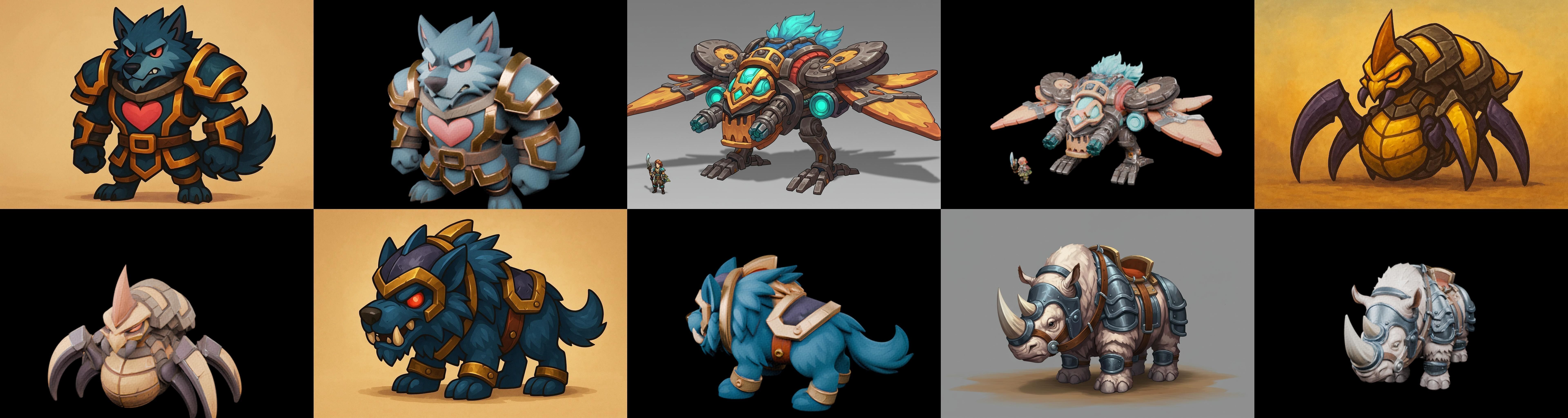 MountWorld bundle 45 pack 100 glb Low-poly 3D model_8