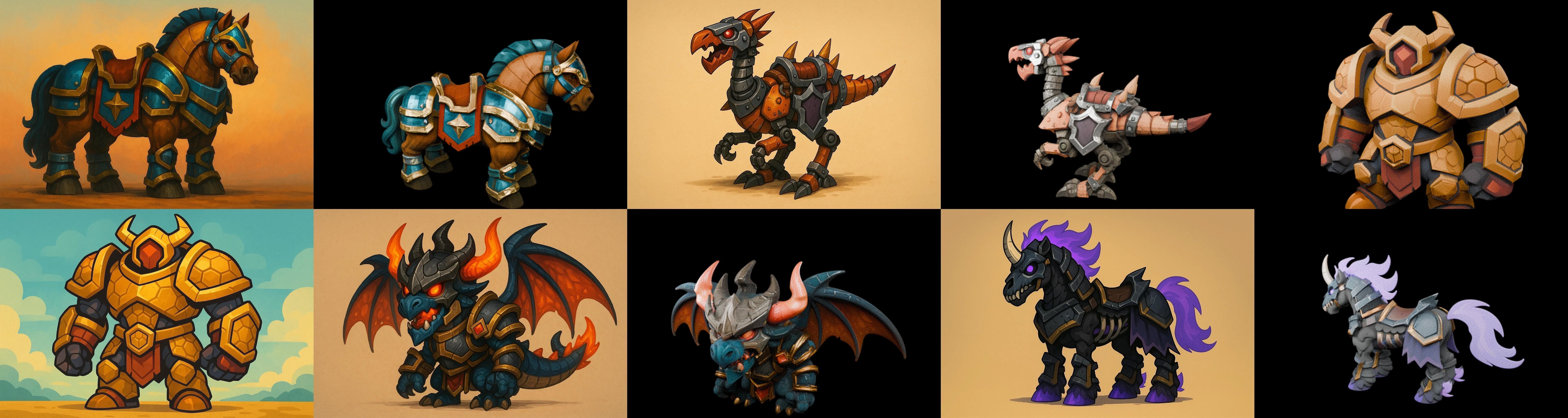 MountWorld bundle 45 pack 100 glb Low-poly 3D model_16