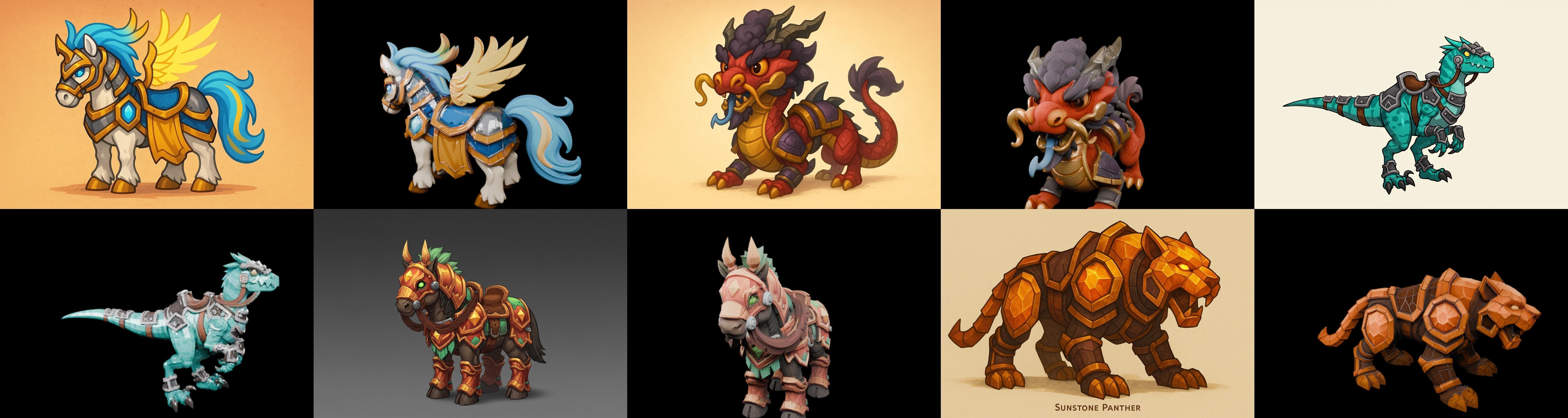 MountWorld bundle 45 pack 100 glb Low-poly 3D model_5